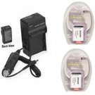 Two 2 NP-BX1 Batteries + Charger for Sony Cyber-shot DSC-RX100 DSCRX100/B Camera