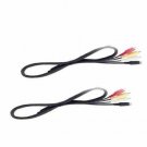 TWO 2X AV Cables for Sony DCR-HC19 DCR-HC20 DCR-HC21 DCR-HC22 DCR-HC23 DCR-HC24