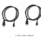2 HDMI Cables for Sony HDR-CX130 HDR-CX150 HDR-CX160 HDR-CX300 HDR-CX350 CX360