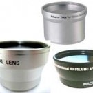 Wide Lens + Tele Lens + Tube bundle for Olympus C-750 C-760 C-765 C-770 SP-500