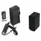 Battery + Charger for Sony HDRXR160E HDRPJ50V HDRPJ50VE NEX-VG10 NEXVG10E