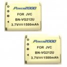 2 BN-VG212 BN-VG212U Batteries for JVC GZ-V500 GZ-V505 GZ-V515 VX700 VX705 VX715