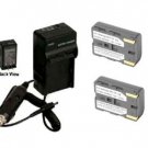 2 Batteries + Charger for Samsung SC-D327 SC-D33 SC-D34 SC-D39 SC-D403 SC-D530