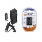 Battery + Charger for Panasonic DMC-FP3R DMC-FP3S DMCTS10A