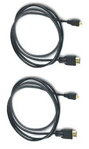 2 HDMI Cables for Sony HDR-PJ510 HDR-PJ510E HDR-PJ650 HDR-PJ650E PJ650V PJ650VE