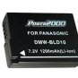 TOW 2 DMW-BLD10 DMW-BLD10E DMW-BLD10PP Batteries for Panasonic DMC-GF2 DMC-G3
