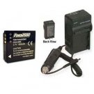 Battery + Charger for Pentax X90 X-90 39863 D-LII06