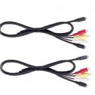 2X AV Cables for Sony DCR-DVD308 DCR-DVD403 DCR-DVD405 DCR-DVD408 DCR-DVD505