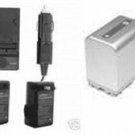 5400mAh Battery + Charger for Sony NP-FM90 NPFM90 NPQM91