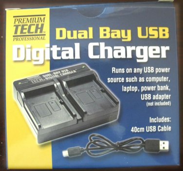 EN-EL15 Dual Bay USB Charger for Nikon D600 D610 D800 D800E D7000 D7100 1 V1