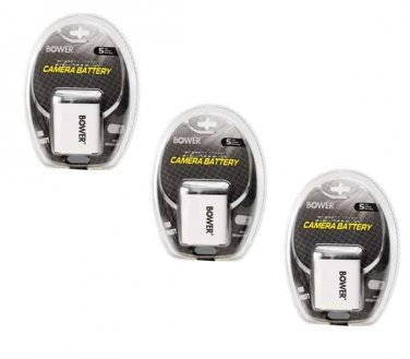 THREE 3X NP-BK1 NP-BKI Batteries for Sony DSC-W190 MHS-CM5 MHS-PM1 MHS-PM5 PM5K