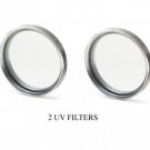 2 UV Filters For JVC GZ-MS100EK GZMS100EK GC-A70 GCA70 GZ-MS100R GZMS100R GRD850