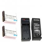 2 NP-40 Batteries + Charger for DXG DXG-580 DXG-580V DXG-125VR DXG-517V DXG-533V