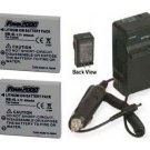 TWO 2 Batteries + Charger for Canon SD780 SD960 IS  IXUS30 IXUS40 IXUS50 IXUS55