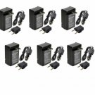 6X SB-LH82 CS-SBLH82 Charger for Samsung SC-MS10S SCMS10R SC-MS11 VPMS11 VPMS21