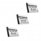 THREE 3X LI-70B Batteries for Olympus D-715 FE-4020 FE-4040 VG-110 VG-120 X-940