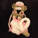 Crochet Sock Monkey Outfit