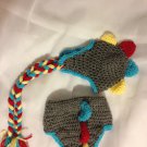 Dino Hat and Diaper Cover