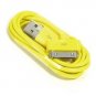 Yellow 6FT USB Power Cable Charging Cord Sync Charge iPhone 3G 3GS 4 4S iPod Touch