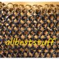 Chain Mail Round Riveted Shirt Black with Round Rivet Brass Rings Extra Large LL