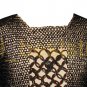 Chain Mail Shirt Round Rivet Blackend Chainmail Shirt X Large SCA