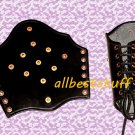Medieval Leather Arm Guard Genuine Leather Black
