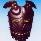 Body Muscle Armour Medieval Leather Breastplate Armor Brown with Belt