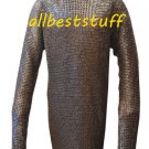 Chain Mail Shirt Flat Riveted with Flat Washer Integrated Coif & Mittens 8mm