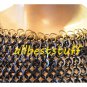 MS Chain Mail Round Riveted with Flat Washer Chainmail Shirt with Brass Rings