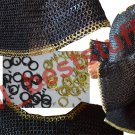 MS Chain Mail Chainmail Shirt Flat Rivet with Flat Washer  Hauberk Brass