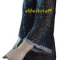 Chain Mail Shirt Flat Riveted Flat Washer Chainmail Shirt Black with Aluminium