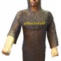 MS Flat Riveted with Flat Washer Chain Mail Shirt with Coif in 8mm LL