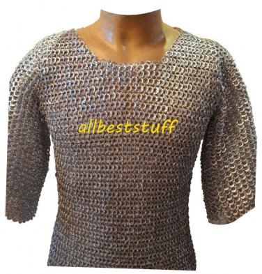 MS Chain Mail Chainmail Shirt Flat Rivet with Flat Washer - Zinc LL
