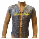 Chain Mail Club Jacket with Metal Clasp Flat Riveted Zinc