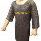 MS Chain Mail Chainmail Shirt Flat Riveted Washar Hauberk Medium LL
