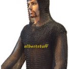 Gauge Chain Mail Armor Shirt and Coif Set Chainmail Butted Shirt & Coif SMALL LL