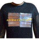 MS Chain Mail Butted Shirt with MS Plates Blackend Shirt Chainmail