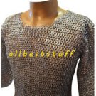 MS Chain Mail Chainmail Shirt Flat Rivet with Flat Washer Galvanised Hauberk