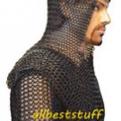 16 Gauge Chain Mail Armor Shirt and Coif Set Chainmail Butted Shirt & Coif