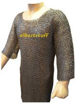 MS Chain Mail Chainmail Shirt Flat Riveted Washar Hauberk