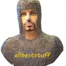Chain Mail Coif Flat Rivet with Flat Washer Standard Size Chainmail Coif