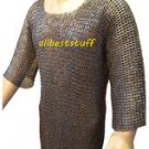 Chain Mail Shirt Mild Steel Hauberk Flat Rivet Flat Washer ChainMail Large