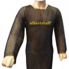 MS Chainmai Shirt Butted with Blackend Coating Chain Mail Shirt
