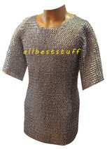 MS Chain Mail Chainmail Shirt Flat Rivet with Flat Washer - Zinc Plated Medium