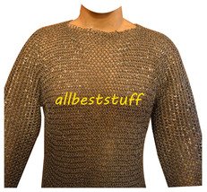 Riveted Chain Mail Shirt Round Aluminium Shirt Round Full Rivet Silver Anodized