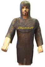 8mm MS Flat Riveted with Flat Washer Chain Mail Shirt SM