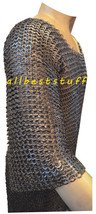 Riveted Chain Mail Shirt Flat Riveted with Flat Washer Hauberk Extra Large