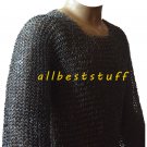 Chain Mail Shirt Round Rivet Blackend Chainmail Shirt X Large SCA