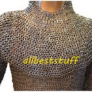 Chainmail Hauberk Shirt & Coif Set Chain Mail Hauberks high quality 8mm