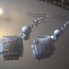 Darling Silvertone Wire Earrings for Pierced Ears